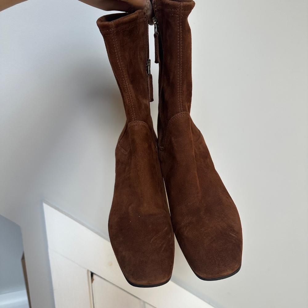 AQUATALIA Carie Water Resistant Bootie In Chocolate - Picture 4 of 8